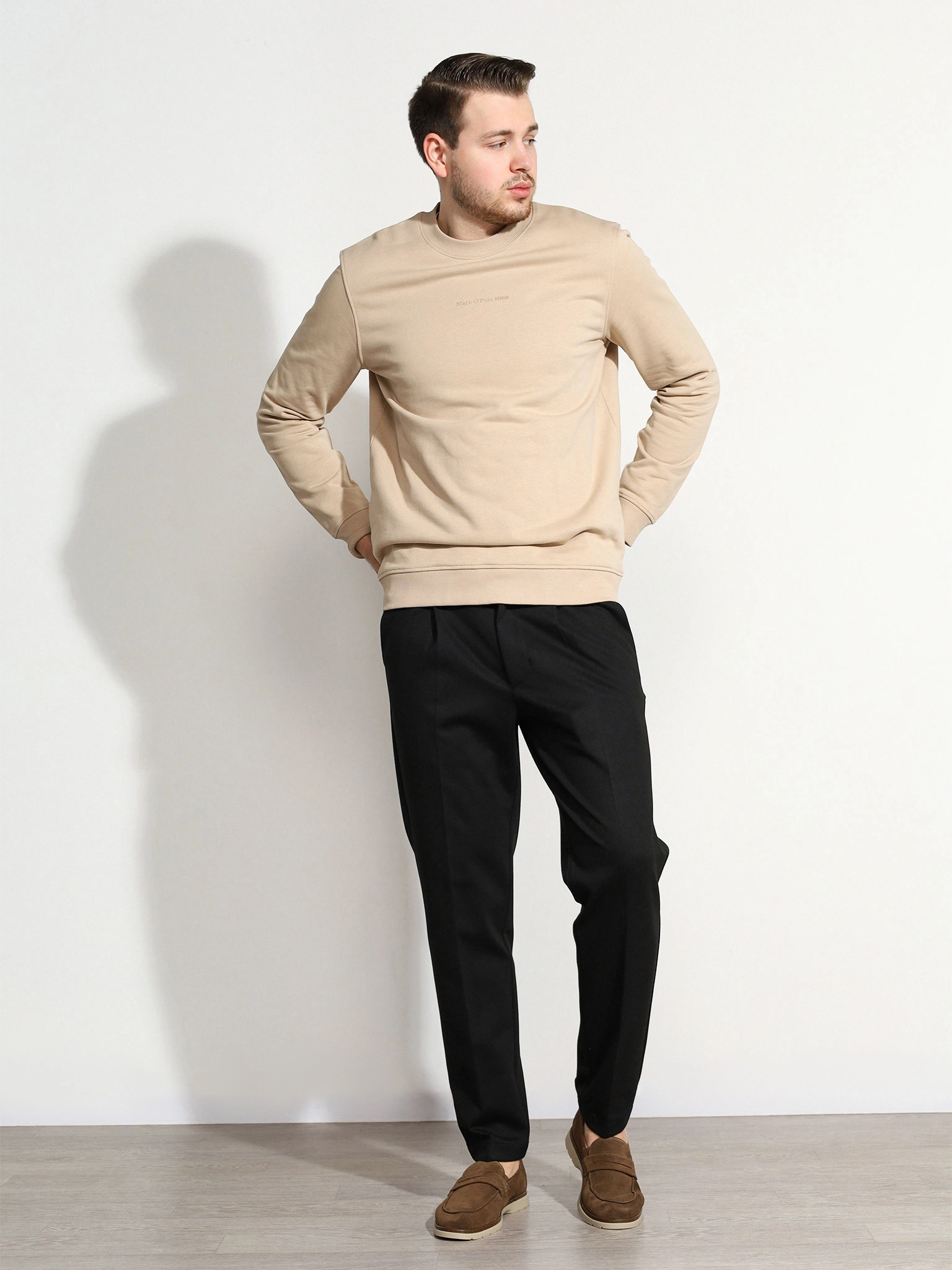 Толстовка бежевого цвета из хлопка